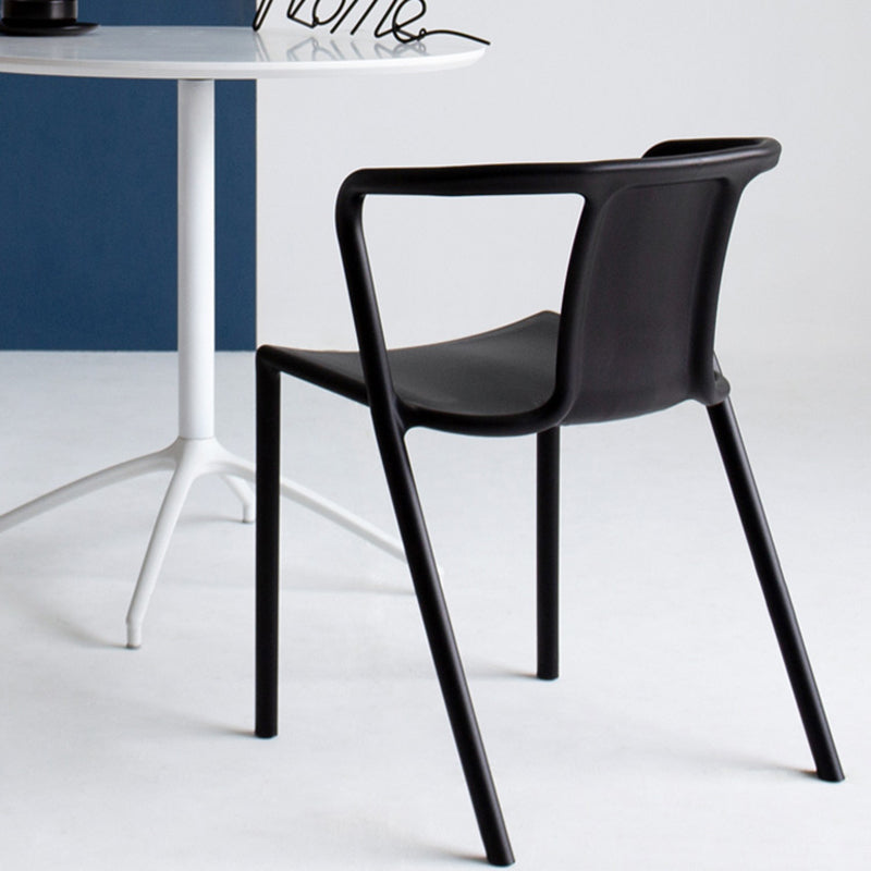Contemporary Style Chair Dining Armless Plastic Chairs for Kitchen Clearhalo 'Dining Chairs' 'Dining Tables & Seating' 'dining_chair' 'Furniture' 'furniture_dining_chair' 'Kitchen & Dining Furniture' 4877318