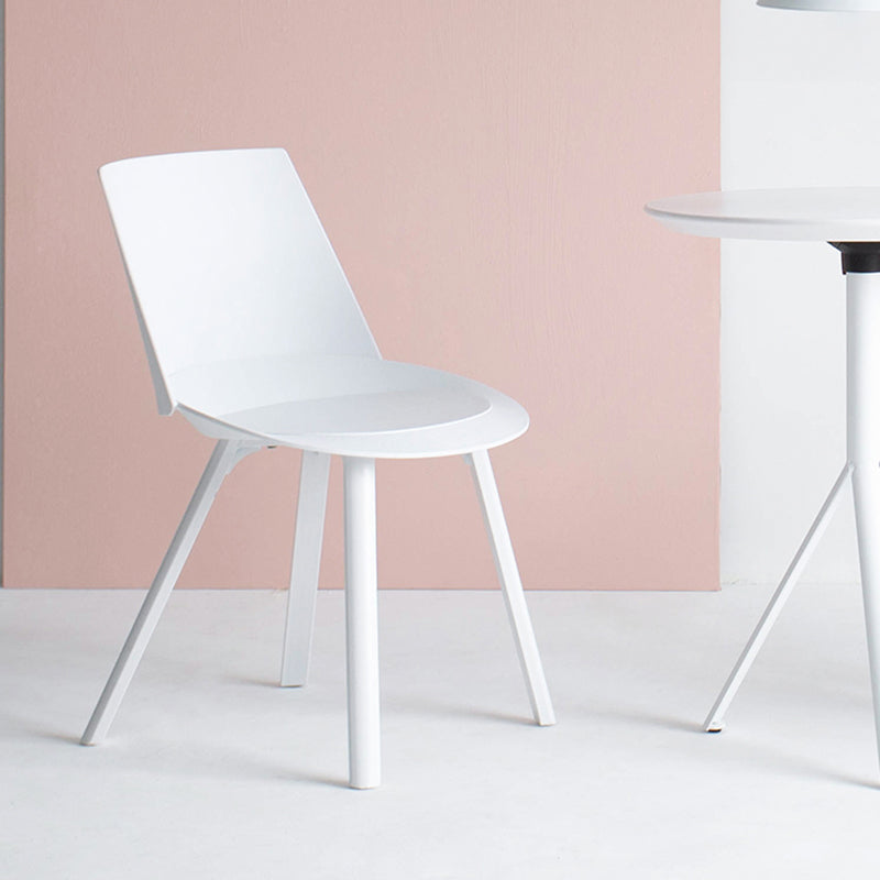 Contemporary Style Chair Dining Armless Chairs for Kitchen with Plastic Legs Clearhalo 'Dining Chairs' 'Dining Tables & Seating' 'dining_chair' 'furn' 'furn_dining_chair' 'Furniture' 'furniture_dining_chair' 'Kitchen & Dining Furniture' 4877322