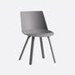 Contemporary Style Chair Dining Armless Chairs for Kitchen with Plastic Legs Grey 1 Piece Clearhalo 'Dining Chairs' 'Dining Tables & Seating' 'dining_chair' 'furn' 'furn_dining_chair' 'Furniture' 'furniture_dining_chair' 'Kitchen & Dining Furniture' 4877325