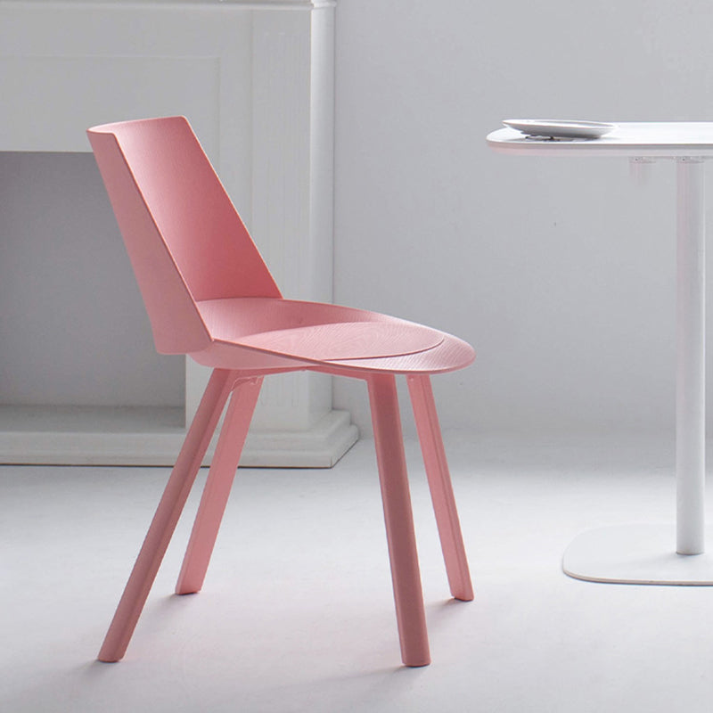 Contemporary Style Chair Dining Armless Chairs for Kitchen with Plastic Legs Clearhalo 'Dining Chairs' 'Dining Tables & Seating' 'dining_chair' 'furn' 'furn_dining_chair' 'Furniture' 'furniture_dining_chair' 'Kitchen & Dining Furniture' 4877326