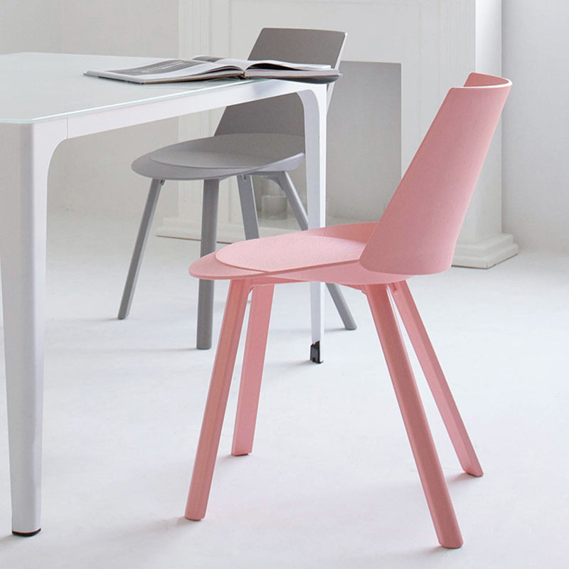 Contemporary Style Chair Dining Armless Chairs for Kitchen with Plastic Legs Clearhalo 'Dining Chairs' 'Dining Tables & Seating' 'dining_chair' 'furn' 'furn_dining_chair' 'Furniture' 'furniture_dining_chair' 'Kitchen & Dining Furniture' 4877328