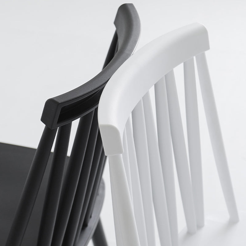 Contemporary Style Plastic Chair Dining Armless Chairs for Kitchen Clearhalo 'Dining Chairs' 'Dining Tables & Seating' 'dining_chair' 'furn' 'furn_dining_chair' 'Furniture' 'furniture_dining_chair' 'Kitchen & Dining Furniture' 4877361