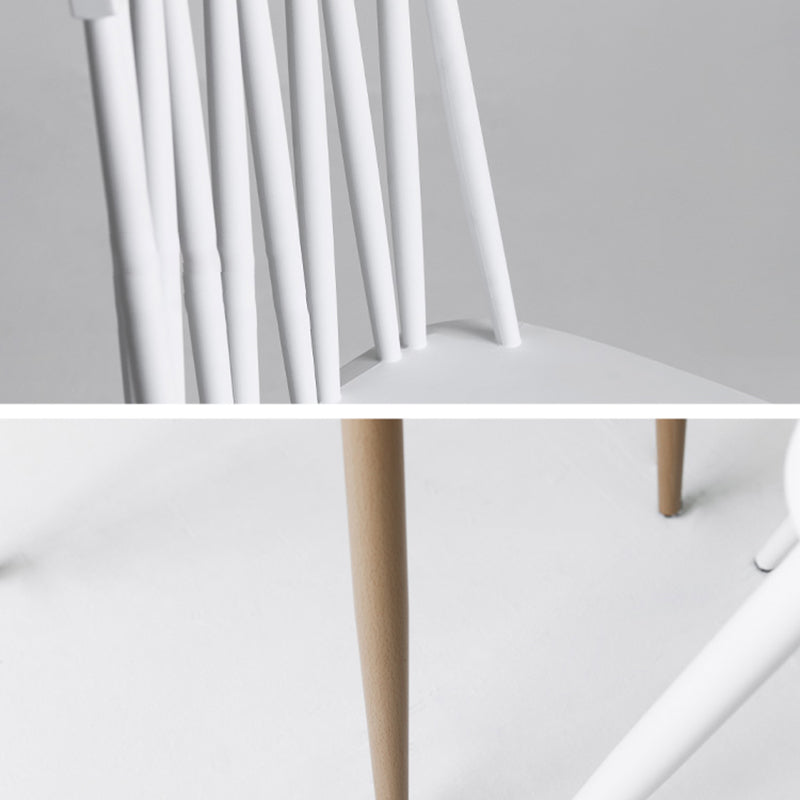 Contemporary Style Plastic Chair Dining Armless Chairs for Kitchen Clearhalo 'Dining Chairs' 'Dining Tables & Seating' 'dining_chair' 'furn' 'furn_dining_chair' 'Furniture' 'furniture_dining_chair' 'Kitchen & Dining Furniture' 4877364