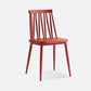 Contemporary Style Plastic Chair Dining Armless Chairs for Kitchen Red 1 Piece Clearhalo 'Dining Chairs' 'Dining Tables & Seating' 'dining_chair' 'furn' 'furn_dining_chair' 'Furniture' 'furniture_dining_chair' 'Kitchen & Dining Furniture' 4877379