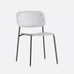 Industrial Style Metal Chair Dining Open Back Armless Chairs for Kitchen Grey 1 Piece Clearhalo 'Dining Chairs' 'Dining Tables & Seating' 'dining_chair' 'furn' 'furn_dining_chair' 'Furniture' 'furniture_dining_chair' 'Kitchen & Dining Furniture' 4877406