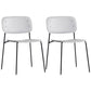 Industrial Style Metal Chair Dining Open Back Armless Chairs for Kitchen Grey 2 Piece Set Clearhalo 'Dining Chairs' 'Dining Tables & Seating' 'dining_chair' 'furn' 'furn_dining_chair' 'Furniture' 'furniture_dining_chair' 'Kitchen & Dining Furniture' 4877408