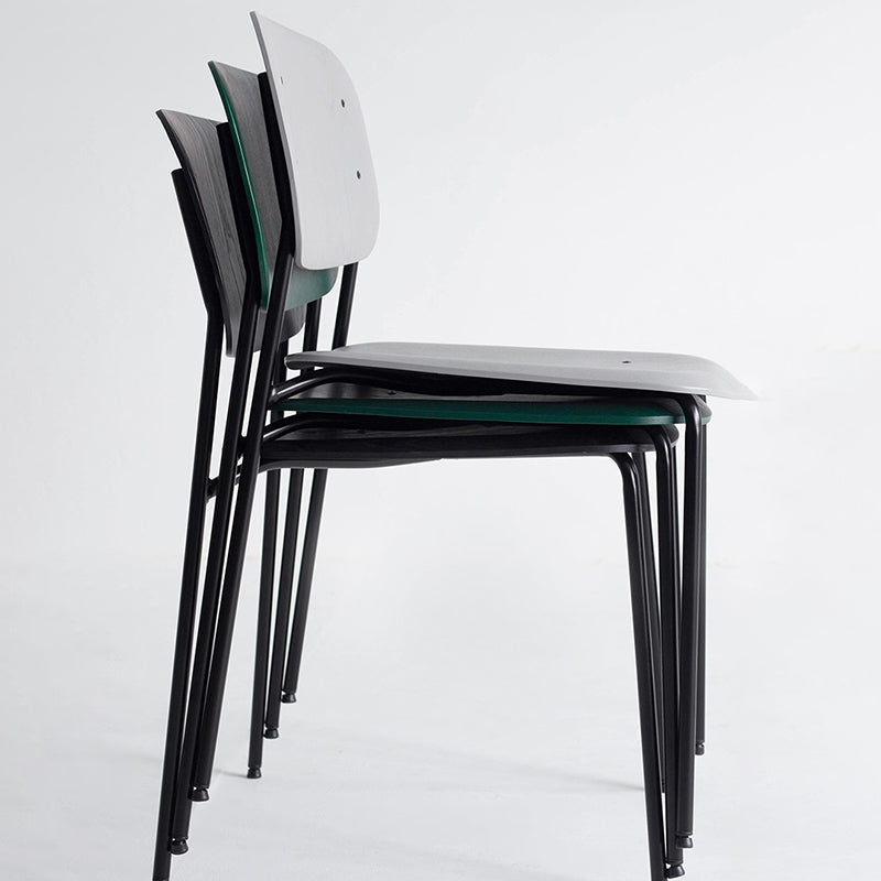 Industrial Style Metal Chair Dining Open Back Armless Chairs for Kitchen Clearhalo 'Dining Chairs' 'Dining Tables & Seating' 'dining_chair' 'furn' 'furn_dining_chair' 'Furniture' 'furniture_dining_chair' 'Kitchen & Dining Furniture' 4877409