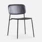 Industrial Style Metal Chair Dining Open Back Armless Chairs for Kitchen Black 1 Piece Clearhalo 'Dining Chairs' 'Dining Tables & Seating' 'dining_chair' 'furn' 'furn_dining_chair' 'Furniture' 'furniture_dining_chair' 'Kitchen & Dining Furniture' 4877411