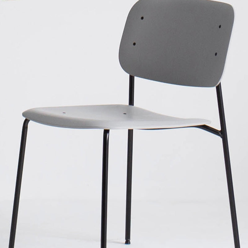 Industrial Style Metal Chair Dining Open Back Armless Chairs for Kitchen Clearhalo 'Dining Chairs' 'Dining Tables & Seating' 'dining_chair' 'furn' 'furn_dining_chair' 'Furniture' 'furniture_dining_chair' 'Kitchen & Dining Furniture' 4877415