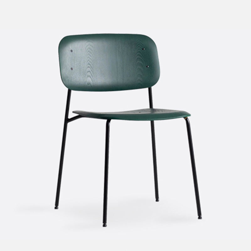 Industrial Style Metal Chair Dining Open Back Armless Chairs for Kitchen Green 1 Piece Clearhalo 'Dining Chairs' 'Dining Tables & Seating' 'dining_chair' 'furn' 'furn_dining_chair' 'Furniture' 'furniture_dining_chair' 'Kitchen & Dining Furniture' 4877418