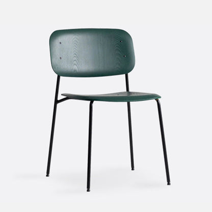 Industrial Style Metal Chair Dining Open Back Armless Chairs for Kitchen Green 1 Piece Clearhalo 'Dining Chairs' 'Dining Tables & Seating' 'dining_chair' 'furn' 'furn_dining_chair' 'Furniture' 'furniture_dining_chair' 'Kitchen & Dining Furniture' 4877418