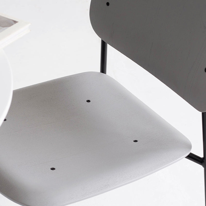 Industrial Style Metal Chair Dining Open Back Armless Chairs for Kitchen Clearhalo 'Dining Chairs' 'Dining Tables & Seating' 'dining_chair' 'furn' 'furn_dining_chair' 'Furniture' 'furniture_dining_chair' 'Kitchen & Dining Furniture' 4877420