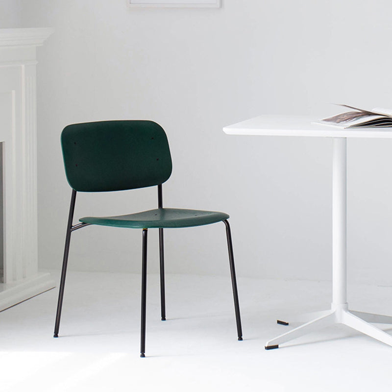 Industrial Style Metal Chair Dining Open Back Armless Chairs for Kitchen Clearhalo 'Dining Chairs' 'Dining Tables & Seating' 'dining_chair' 'furn' 'furn_dining_chair' 'Furniture' 'furniture_dining_chair' 'Kitchen & Dining Furniture' 4877424