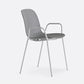 Industrial Style Metal Chair Dining Armless Chairs for Kitchen Grey 1 Piece Clearhalo 'Dining Chairs' 'Dining Tables & Seating' 'dining_chair' 'furn' 'furn_dining_chair' 'Furniture' 'furniture_dining_chair' 'Kitchen & Dining Furniture' 4877437