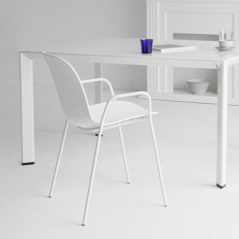 Industrial Style Metal Chair Dining Armless Chairs for Kitchen Clearhalo 'Dining Chairs' 'Dining Tables & Seating' 'dining_chair' 'furn' 'furn_dining_chair' 'Furniture' 'furniture_dining_chair' 'Kitchen & Dining Furniture' 4877447