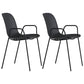 Industrial Style Metal Chair Dining Armless Chairs for Kitchen Black 2 Piece Set Clearhalo 'Dining Chairs' 'Dining Tables & Seating' 'dining_chair' 'furn' 'furn_dining_chair' 'Furniture' 'furniture_dining_chair' 'Kitchen & Dining Furniture' 4877450