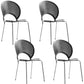 Industrial Style Metal Chair Dining Armless Open Back Chairs for Kitchen Black 4 Piece Set Clearhalo 'Dining Chairs' 'Dining Tables & Seating' 'dining_chair' 'furn' 'furn_dining_chair' 'Furniture' 'furniture_dining_chair' 'Kitchen & Dining Furniture' 4877455
