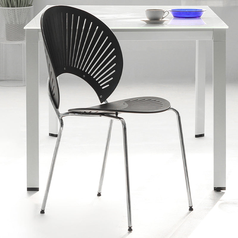 Industrial Style Metal Chair Dining Armless Open Back Chairs for Kitchen Clearhalo 'Dining Chairs' 'Dining Tables & Seating' 'dining_chair' 'furn' 'furn_dining_chair' 'Furniture' 'furniture_dining_chair' 'Kitchen & Dining Furniture' 4877476