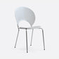 Industrial Style Metal Chair Dining Armless Open Back Chairs for Kitchen White 1 Piece Clearhalo 'Dining Chairs' 'Dining Tables & Seating' 'dining_chair' 'furn' 'furn_dining_chair' 'Furniture' 'furniture_dining_chair' 'Kitchen & Dining Furniture' 4877493