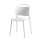 Contemporary Style Plastic Chair Dining Armless Open Back Chairs for Kitchen White 1 Piece Clearhalo 'Dining Chairs' 'Dining Tables & Seating' 'dining_chair' 'furn' 'furn_dining_chair' 'Furniture' 'furniture_dining_chair' 'Kitchen & Dining Furniture' 4877520