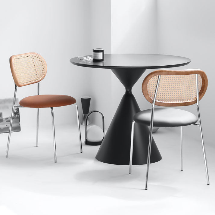 Modern Style Metal Chair Dining Armless Open Back Chairs for Kitchen Clearhalo 'Dining Chairs' 'Dining Tables & Seating' 'dining_chair' 'furn' 'furn_dining_chair' 'Furniture' 'furniture_dining_chair' 'Kitchen & Dining Furniture' 4877566