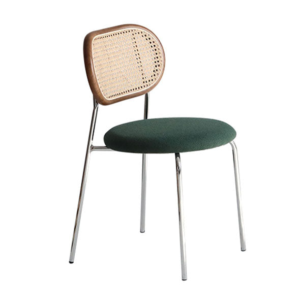 Modern Style Metal Chair Dining Armless Open Back Chairs for Kitchen Green 1 Piece Clearhalo 'Dining Chairs' 'Dining Tables & Seating' 'dining_chair' 'furn' 'furn_dining_chair' 'Furniture' 'furniture_dining_chair' 'Kitchen & Dining Furniture' 4877569