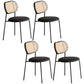 Modern Style Metal Chair Dining Armless Open Back Chairs for Kitchen Black 4 Piece Set Clearhalo 'Dining Chairs' 'Dining Tables & Seating' 'dining_chair' 'furn' 'furn_dining_chair' 'Furniture' 'furniture_dining_chair' 'Kitchen & Dining Furniture' 4877575
