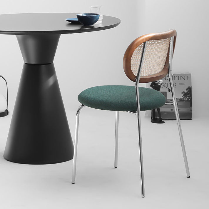 Modern Style Metal Chair Dining Armless Open Back Chairs for Kitchen Clearhalo 'Dining Chairs' 'Dining Tables & Seating' 'dining_chair' 'furn' 'furn_dining_chair' 'Furniture' 'furniture_dining_chair' 'Kitchen & Dining Furniture' 4877581