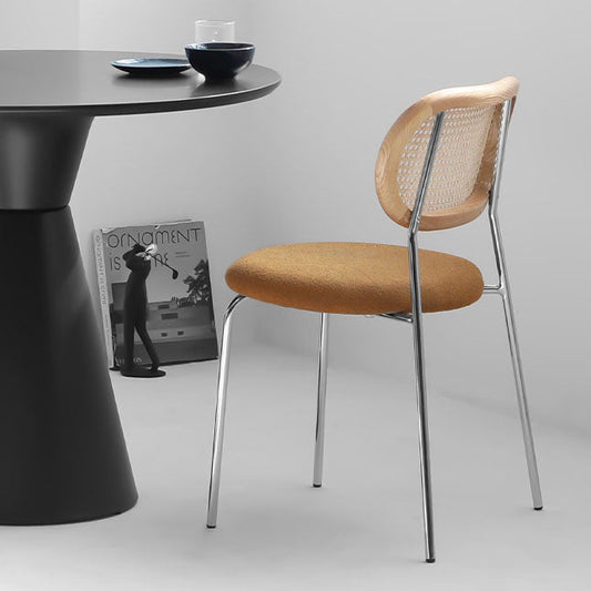 Modern Style Metal Chair Dining Armless Open Back Chairs for Kitchen Clearhalo 'Dining Chairs' 'Dining Tables & Seating' 'dining_chair' 'furn' 'furn_dining_chair' 'Furniture' 'furniture_dining_chair' 'Kitchen & Dining Furniture' 4877583