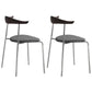 Industrial Style Metal Chairs Dining Armless Open Back Chairs for Kitchen Dark Gray 2 Piece Set Clearhalo 'Dining Chairs' 'Dining Tables & Seating' 'dining_chair' 'furn' 'furn_dining_chair' 'Furniture' 'furniture_dining_chair' 'Kitchen & Dining Furniture' 4877607