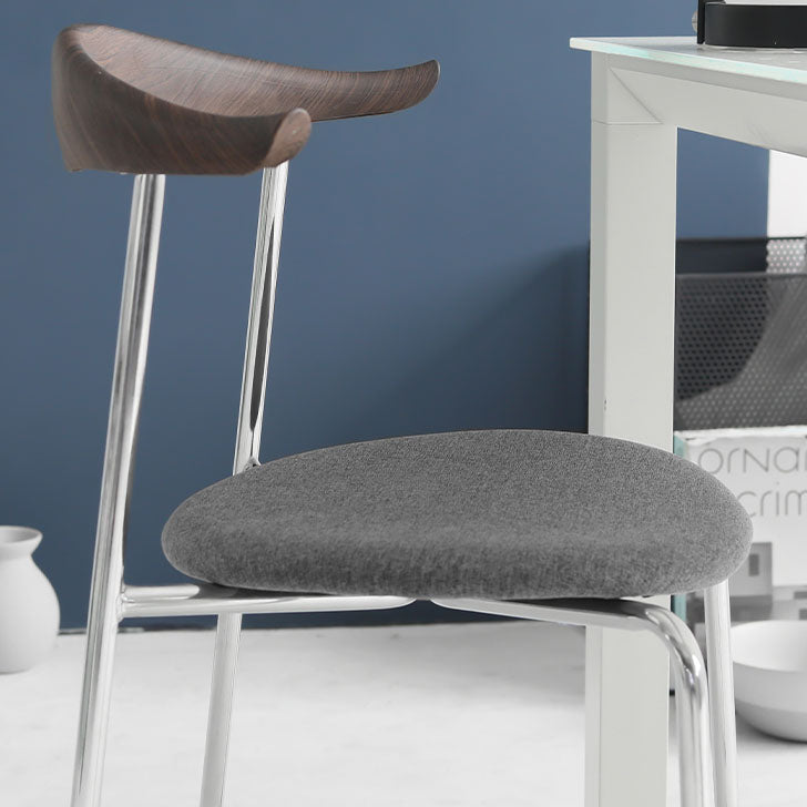 Industrial Style Metal Chairs Dining Armless Open Back Chairs for Kitchen Clearhalo 'Dining Chairs' 'Dining Tables & Seating' 'dining_chair' 'furn' 'furn_dining_chair' 'Furniture' 'furniture_dining_chair' 'Kitchen & Dining Furniture' 4877611