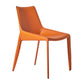 Contemporary Style Metal Chairs Dining Armless Chairs for Kitchen Orange 1 Piece Clearhalo 'Dining Chairs' 'Dining Tables & Seating' 'dining_chair' 'furn' 'furn_dining_chair' 'Furniture' 'furniture_dining_chair' 'Kitchen & Dining Furniture' 4877649