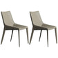 Contemporary Style Metal Chairs Dining Armless Chairs for Kitchen Light Gray 2 Piece Set Clearhalo 'Dining Chairs' 'Dining Tables & Seating' 'dining_chair' 'furn' 'furn_dining_chair' 'Furniture' 'furniture_dining_chair' 'Kitchen & Dining Furniture' 4877655