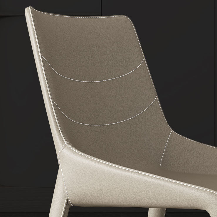 Contemporary Style Metal Chairs Dining Armless Chairs for Kitchen Clearhalo 'Dining Chairs' 'Dining Tables & Seating' 'dining_chair' 'furn' 'furn_dining_chair' 'Furniture' 'furniture_dining_chair' 'Kitchen & Dining Furniture' 4877658