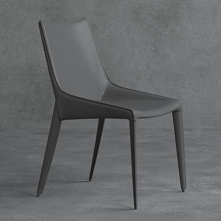 Contemporary Style Metal Chairs Dining Armless Chairs for Kitchen Clearhalo 'Dining Chairs' 'Dining Tables & Seating' 'dining_chair' 'furn' 'furn_dining_chair' 'Furniture' 'furniture_dining_chair' 'Kitchen & Dining Furniture' 4877660