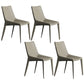 Contemporary Style Metal Chairs Dining Armless Chairs for Kitchen Light Gray 4 Piece Set Clearhalo 'Dining Chairs' 'Dining Tables & Seating' 'dining_chair' 'furn' 'furn_dining_chair' 'Furniture' 'furniture_dining_chair' 'Kitchen & Dining Furniture' 4877664
