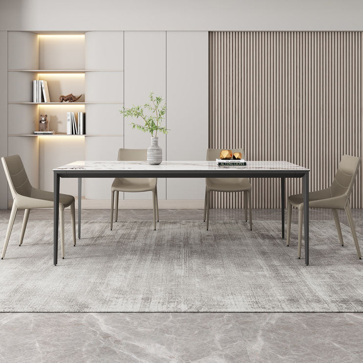 Contemporary Style Metal Chairs Dining Armless Chairs for Kitchen Clearhalo 'Dining Chairs' 'Dining Tables & Seating' 'dining_chair' 'furn' 'furn_dining_chair' 'Furniture' 'furniture_dining_chair' 'Kitchen & Dining Furniture' 4877671