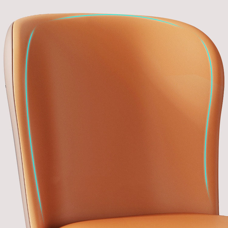 Nordic Glam Style Metal Chairs Dining Armless Chair for Kitchen Clearhalo 'Dining Chairs' 'Dining Tables & Seating' 'dining_chair' 'furn' 'furn_dining_chair' 'Furniture' 'furniture_dining_chair' 'Kitchen & Dining Furniture' 4877678