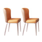 Nordic Glam Style Metal Chairs Dining Armless Chair for Kitchen Orange-Purple 2 Piece Set Clearhalo 'Dining Chairs' 'Dining Tables & Seating' 'dining_chair' 'furn' 'furn_dining_chair' 'Furniture' 'furniture_dining_chair' 'Kitchen & Dining Furniture' 4877681