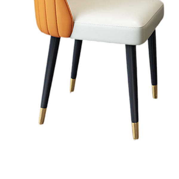 Nordic Glam Style Chairs Dining Armless Chair for Kitchen with Metal Legs Clearhalo 'Dining Chairs' 'Dining Tables & Seating' 'dining_chair' 'furn' 'furn_dining_chair' 'Furniture' 'furniture_dining_chair' 'Kitchen & Dining Furniture' 4877699