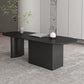 Minimalism Wood Oval Dining Table Wood Base Dining Table with Cabinet Clearhalo 'Dining Tables & Seating' 'Dining Tables' 'dining_table' 'furn' 'furn_dining_table' 'Furniture' 'furniture_dining_table' 'Kitchen & Dining Furniture' 'kitchen' 'kitchen_dining_table' 4877718