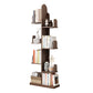 Modern Style Open Bookshelf Solid Wood Shelf Bookcase for Home 23.6"L x 9.4"W x 65"H Walnut Clearhalo 'Bookcases' 'furn' 'furn_bookcases' 'Furniture' 'furniture_bookcases' 'Office Furniture' 4878315