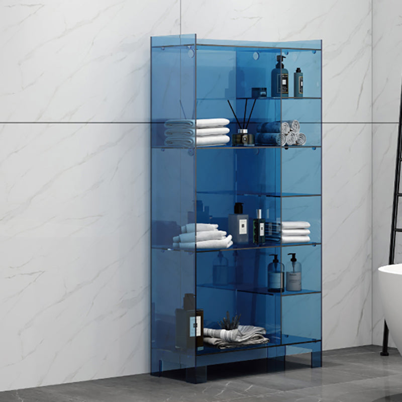 Glam Style Acrylic Standard Bookcase Vertical Bookshelf,47.2" H x 9.8" W Clearhalo 'Bookcases' 'furn' 'furn_bookcases' 'Furniture' 'furniture_bookcases' 'Office Furniture' 4878331