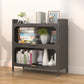 Industrial Style Metal Bookshelf Closed Back Shelf Bookcase with Doors 31"L x 13"W x 31"H Clearhalo 'Bookcases' 'furn' 'furn_bookcases' 'Furniture' 'furniture_bookcases' 'Office Furniture' 4878383