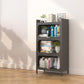 Industrial Style Metal Bookshelf Closed Back Shelf Bookcase with Doors 23.6"L x 12.6"W x 44.1"H Clearhalo 'Bookcases' 'furn' 'furn_bookcases' 'Furniture' 'furniture_bookcases' 'Office Furniture' 4878390