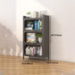 Industrial Style Metal Bookshelf Closed Back Shelf Bookcase with Doors Clearhalo 'Bookcases' 'furn' 'furn_bookcases' 'Furniture' 'furniture_bookcases' 'Office Furniture' 4878396