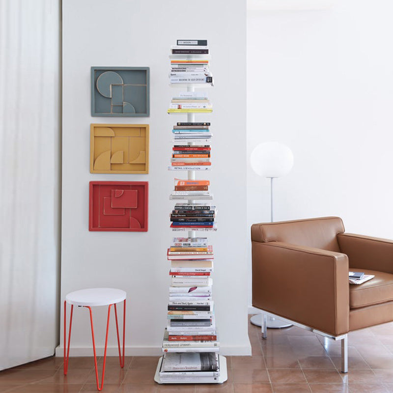 Metal Geometric Bookcase Scandinavian Style Open Back Bookshelf Clearhalo 'Bookcases' 'furn' 'furn_bookcases' 'Furniture' 'furniture_bookcases' 'Office Furniture' 4878418