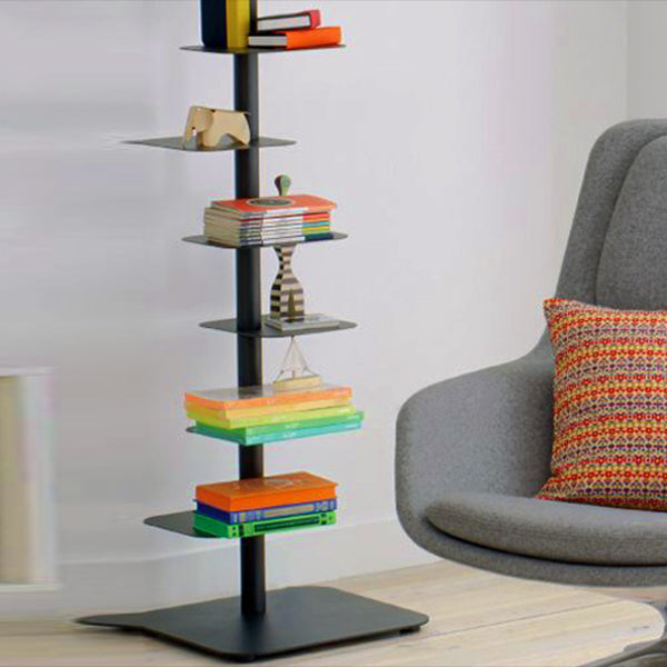 Metal Geometric Bookcase Scandinavian Style Open Back Bookshelf Clearhalo 'Bookcases' 'furn' 'furn_bookcases' 'Furniture' 'furniture_bookcases' 'Office Furniture' 4878431