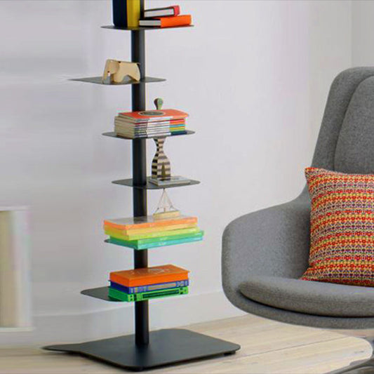 Metal Geometric Bookcase Scandinavian Style Open Back Bookshelf Clearhalo 'Bookcases' 'furn' 'furn_bookcases' 'Furniture' 'furniture_bookcases' 'Office Furniture' 4878431