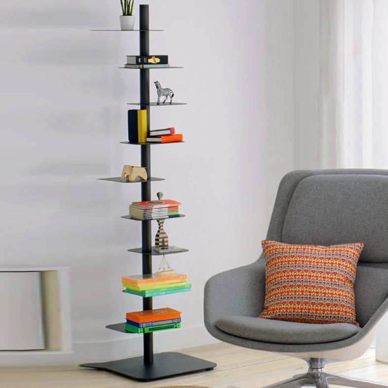 Metal Geometric Bookcase Scandinavian Style Open Back Bookshelf Clearhalo 'Bookcases' 'furn' 'furn_bookcases' 'Furniture' 'furniture_bookcases' 'Office Furniture' 4878432